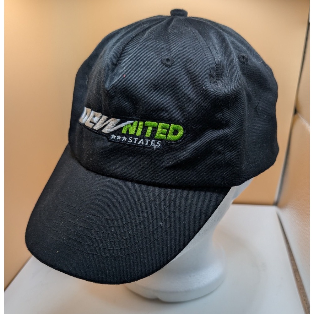 Mountain Dew Dewnited States Adjustable Black Hat Cap Hit Wear